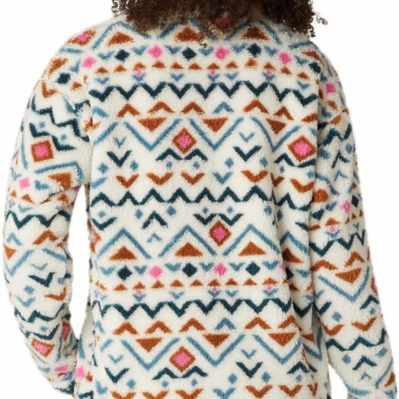 Eddie Bauer Womens Midweight Plush Quarter Zip Fleece Pullover - Picture 4 of 10